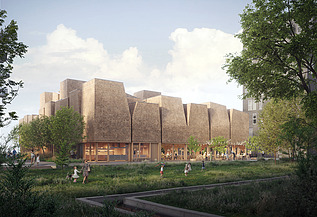 Visualisering af Ny Kirke Ørestad 