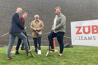 Første spadestik hos Novo Nordisk i Hillerød. 